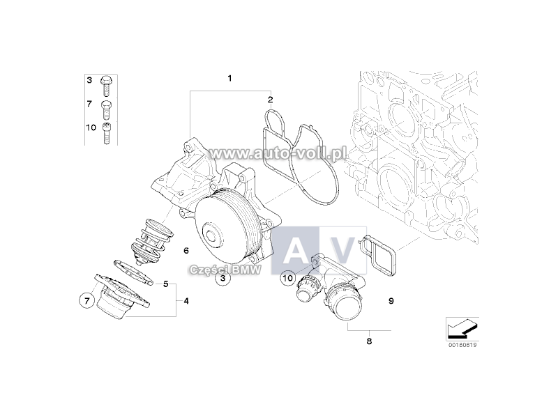Water Pump for BMW 5 Series (G30) 2017 - 2025 - B11517813123