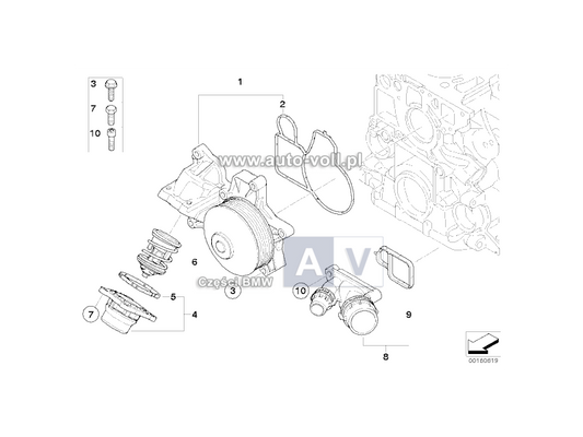 Water Pump for BMW 5 Series (G30) 2017 - 2025 - B11517813123
