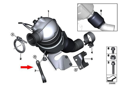 Turbo Oil Return Line for BMW 5 Series (G30) 2017 - 2025 - B18207795753