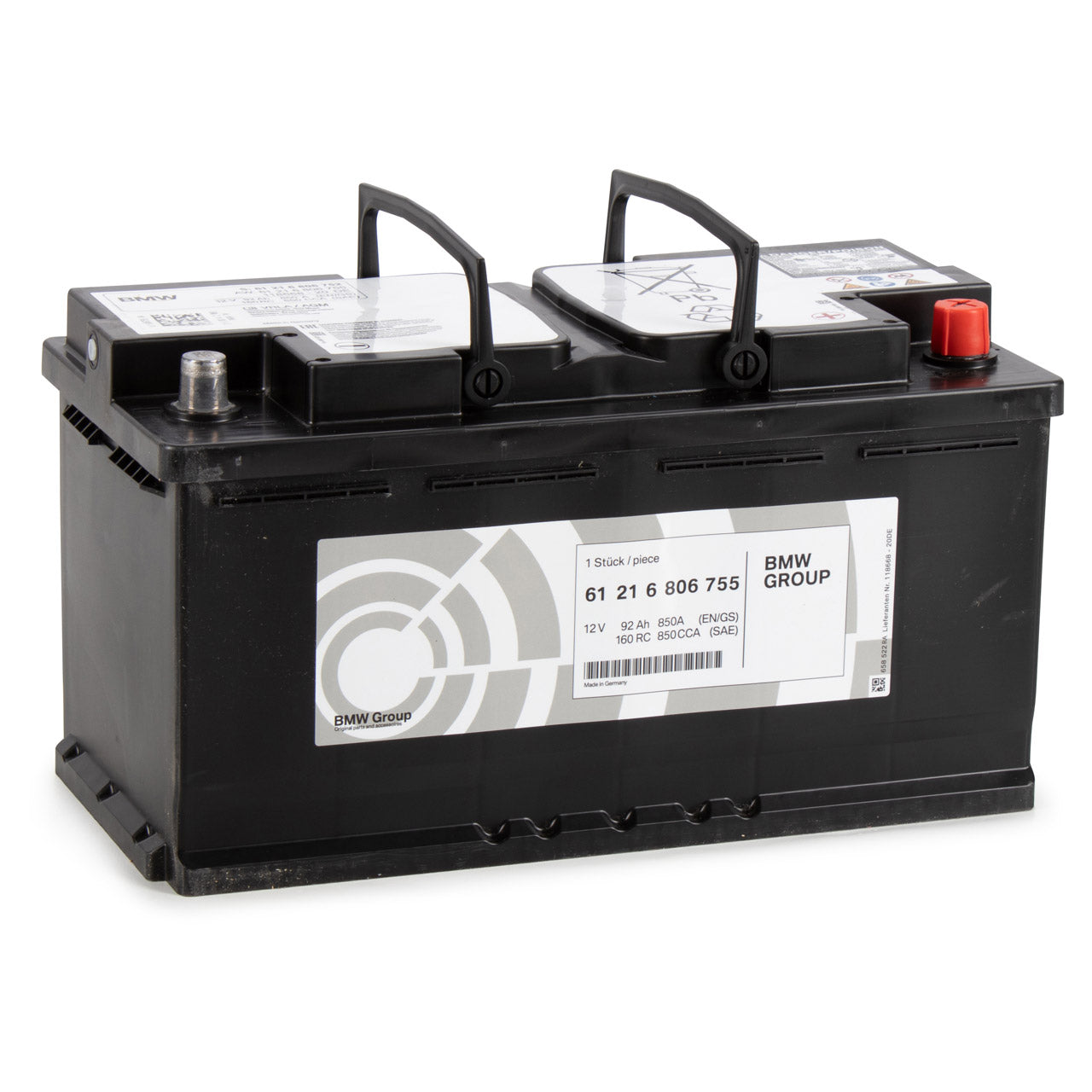 BMW Genuine AGM Battery 92Ah - Part 61216806755