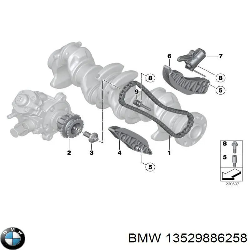Fuel Injector for BMW 5 Series (G30) 2017 - 2025 - B13529886258