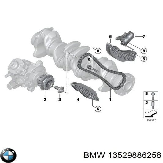Fuel Injector for BMW 5 Series (G30) 2017 - 2025 - B13529886258