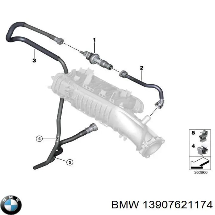 Fuel Tank Breather Valve for BMW 3 Series (E46) 1998 - 2006 - B13901744123