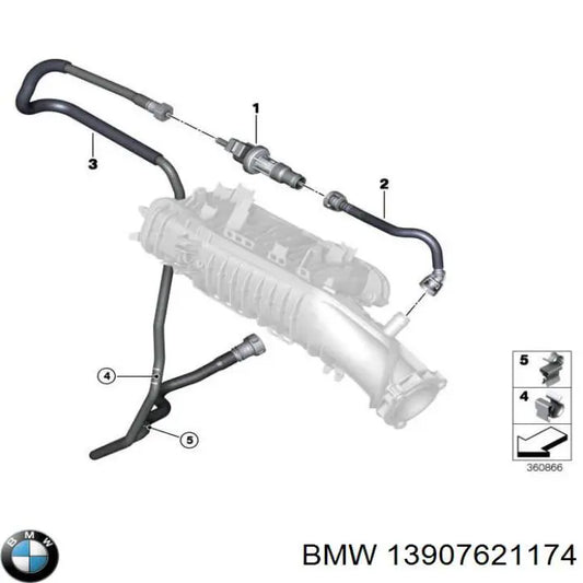 Fuel Tank Breather Valve for BMW 3 Series (E46) 1998 - 2006 - B13901744123