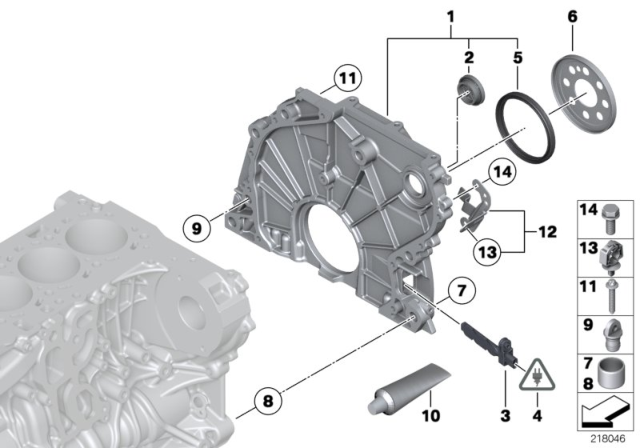 Oil Filter Housing Gasket for BMW 5 Series (F10) 2010 - 2017 - B11147797490