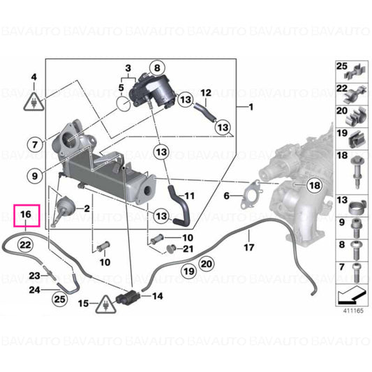 Crankshaft Position Sensor for BMW 5 Series (G30) 2017 - 2025 - B11658595650