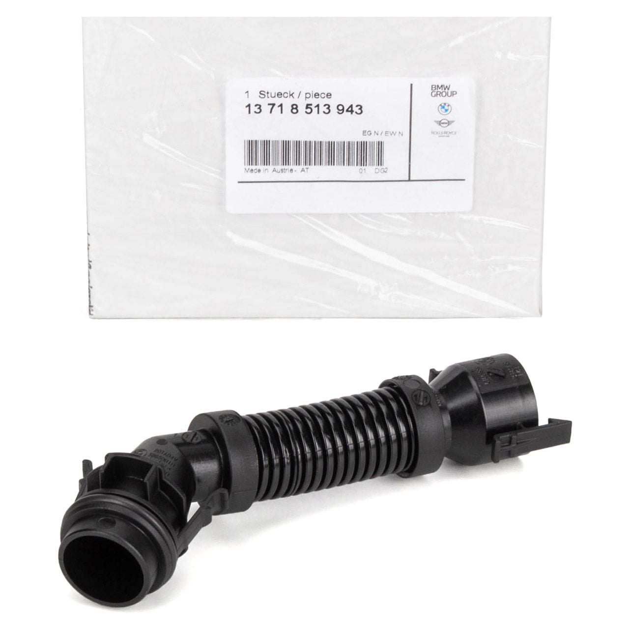 BMW Genuine Intake Breather Pipe - Part 13718513943
