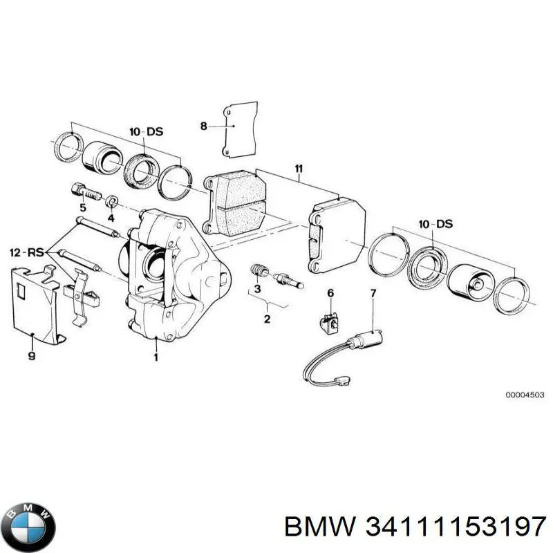 Brake Pad Set for BMW 3 Series (E46) 1998 - 2006 - B34111153197