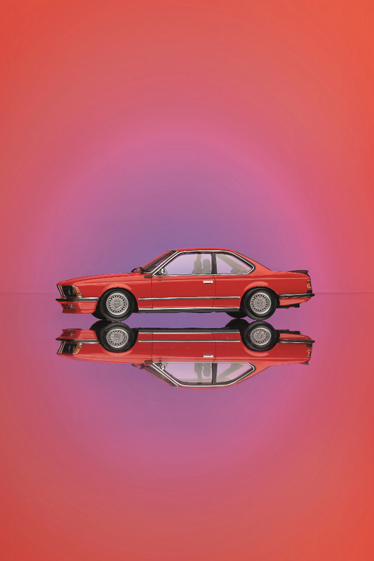 BMW 635 CSI Red Toy 1:18